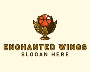Basketball Eagle Trophy Cup logo design