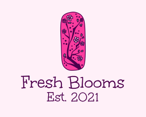 Spring - Cartoon Floral Branch logo design