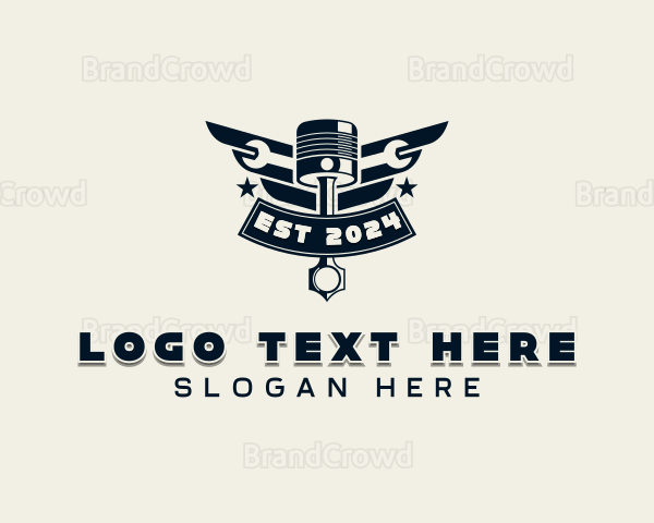 Mechanical Piston Wings Logo