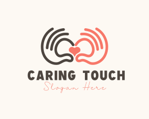 Caregiver - Loving Helping Hands logo design