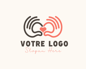 Caregiver - Loving Helping Hands logo design