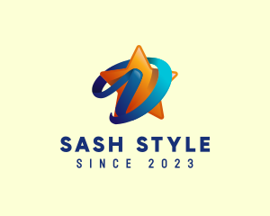 Sash - Entertainment Star Letter D logo design