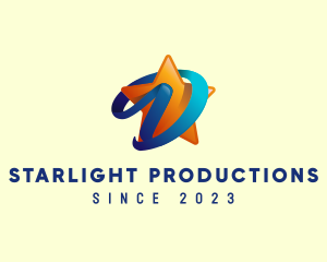 Showbiz - Entertainment Star Letter D logo design