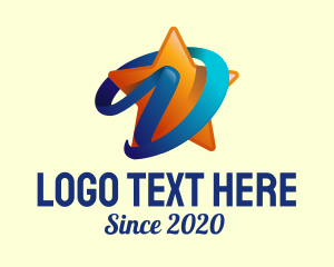 Celebrity - Entertainment Star Letter D logo design