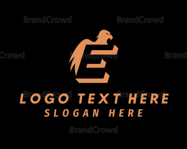 Eagle Aviation Letter E Logo