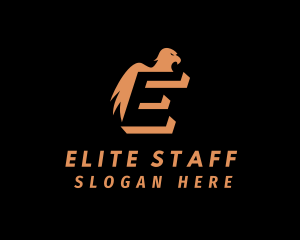 Eagle Aviation Letter E logo design