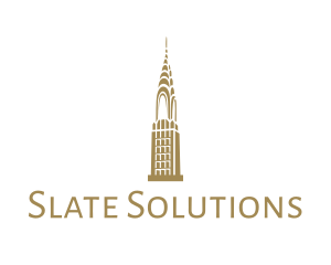 Golden Chrysler Building Logo