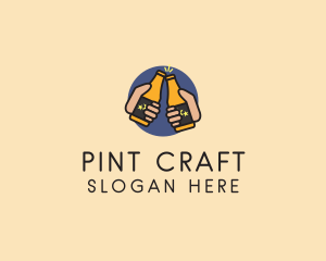 Pint - Beer Alcohol Party logo design
