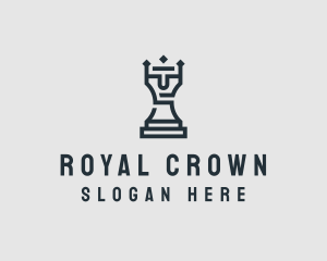 King - King Chess Piece logo design