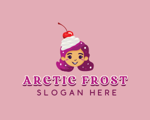 Cherry Sundae Girl logo design