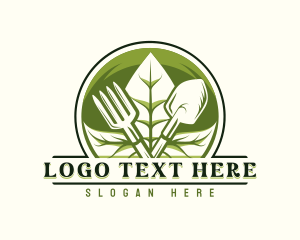 Shovel - Botanical Gardening Maintenance logo design