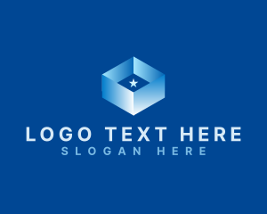 Isometric - Cube Star Box logo design