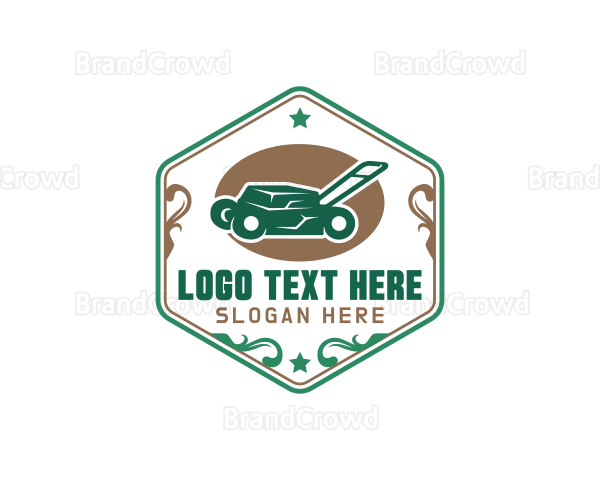 Lawn Mower Yard Logo