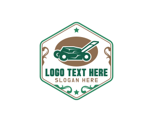Cutter - Lawn Mower Yard logo design