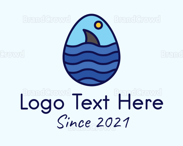 Ocean Shark Egg Logo