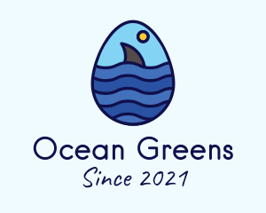 Ocean Shark Egg logo design