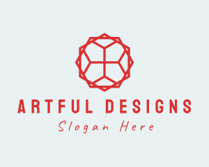 Geometric Tile Pattern logo design