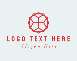 Polygon - Geometric Tile Pattern logo design