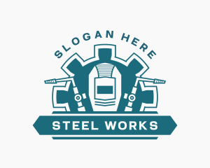 Industrial Welding Cog logo design