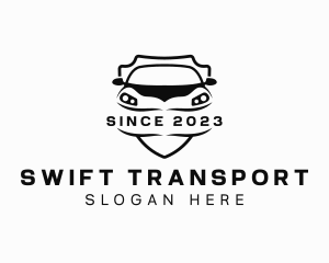 Transport Car Shield logo design