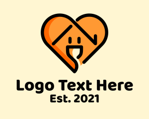 Outlet - Electric Heart Plug logo design