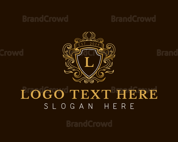 Elegant Ornament Wreath Logo