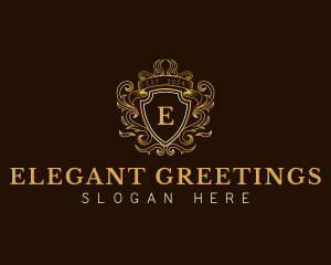 Elegant Ornament Wreath logo design