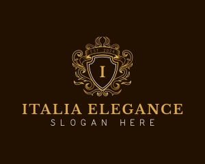 Elegant Ornament Wreath logo design