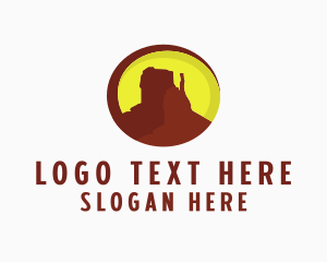 Rock - Desert Mountain Canyon logo design