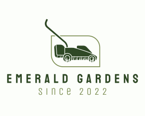 Grass Mower Equipment logo design