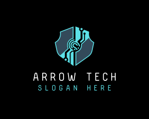 Cyber Tech Shield logo design