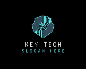 Cyber Tech Shield logo design