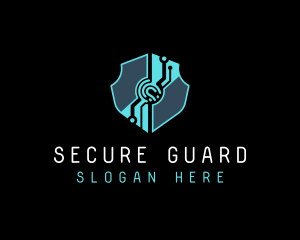 Cyber Tech Shield logo design