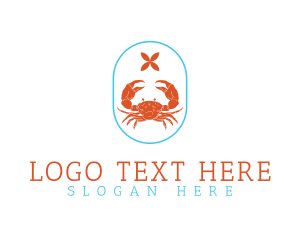 Crab Fishing Bait Logo