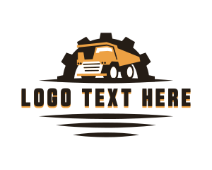 Dump - Industrial Haulage Truck logo design
