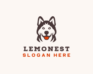 Husky Pet Dog Logo