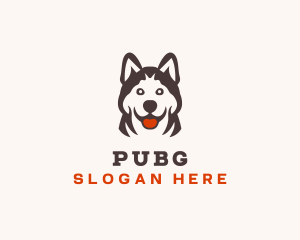 Husky Pet Dog Logo