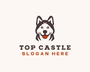 Husky Pet Dog Logo