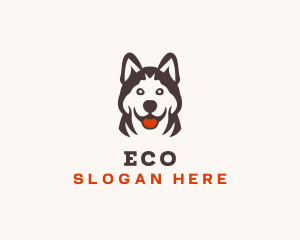 Pet Care - Husky Pet Dog logo design