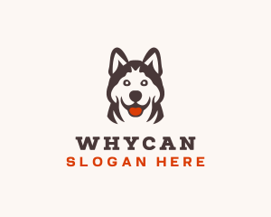 Puppy - Husky Pet Dog logo design