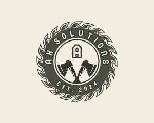 Ax - Ax Sawmill Woodwork logo design