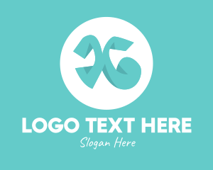 Teal - Teal Letter X logo design