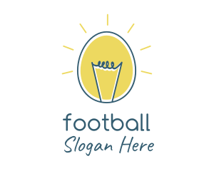Celebration - Egg Light Bulb logo design
