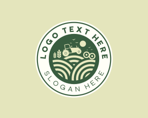 Farm - Agriculture Farm Tractor logo design