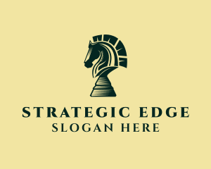 Strategy - Horse Chess Board Game logo design