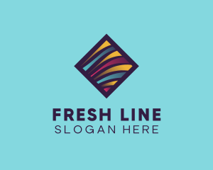 Line - Random Wave Lines logo design