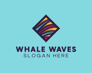 Random Wave Lines logo design