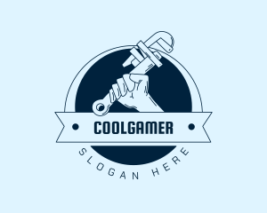 Plumber Handyman Badge Logo