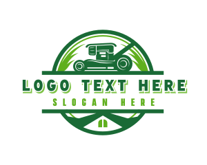 Trimming - Garden Lawn Mower logo design