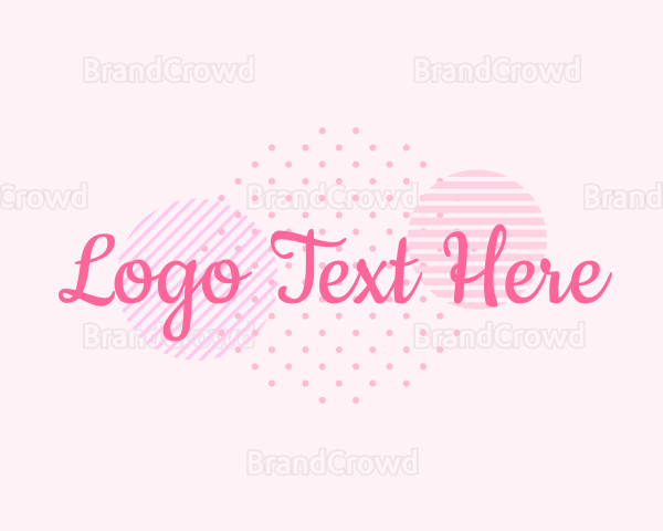 Girly Fashion Cursive Logo